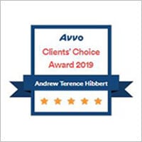 Avvo | Clients' Choice Award 2019 | Andrew Terence Hibbert | 5 Stars